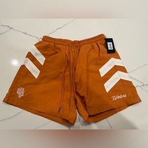 Darc Sport Orange and White Athletic Shorts
